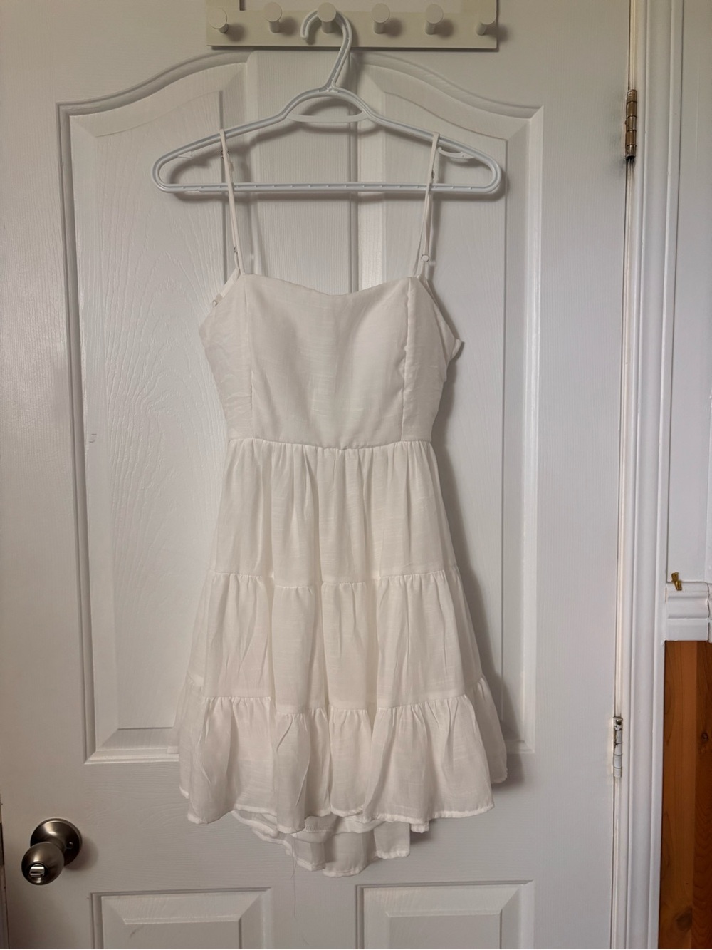 Urban Planet White Tiered Mini Dress
